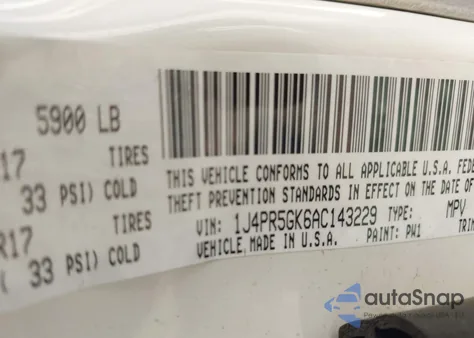 2010 Jeep Grand Cherokee Limited из США, поврежденный, VIN 1J4PR5GK6AC143229